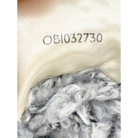 FREE PEOPLE BFF Boucle Sweater Pullover Cowl Neck Slouchy Crop Light Gray M - Picture 11 of 12